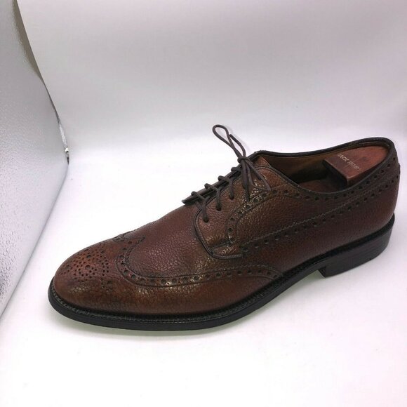 Alan McAfee London Commando 9 A AA Brown Pebbled L - Picture 2 of 14